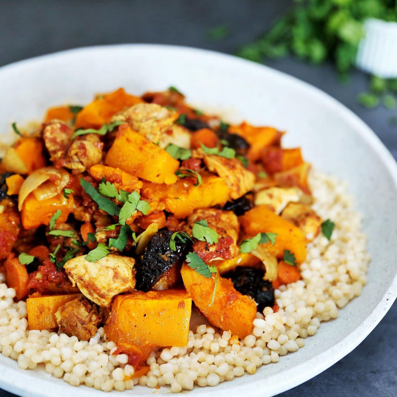 Poêlée de courge butternut et poulet #1